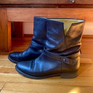 Madewell - Black Leather Moto Motorcycle Boots